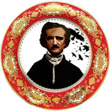 Edgar Allan Poe Plate or Teacup & Saucer Set, Porcelain