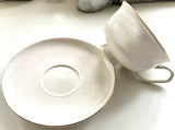 Welcome to Your Favorite Highway! Large Capacity Cup and Saucer Set, Porcelain. Food Safe, 14 Ounces