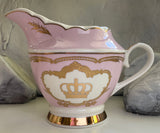 Green For Preorder - Snarky princess Tea Set with spoons, 7, 11 or 15 pieces, 22k gold, Porcelain