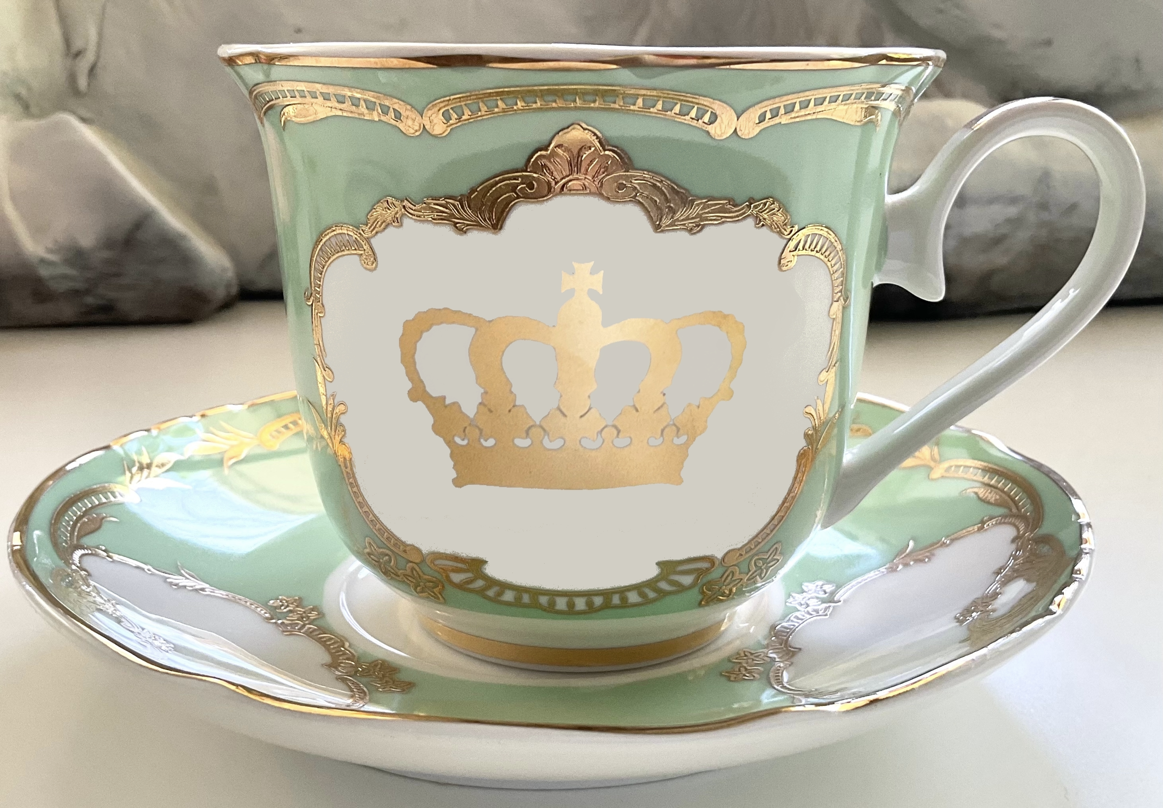 Green and Blue on Preorder - Snarky princess Tea Set – Angioletti Designs