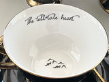 11 Piece Edgar Allan Poe Tea Set with spoons, food safe, Porcelain
