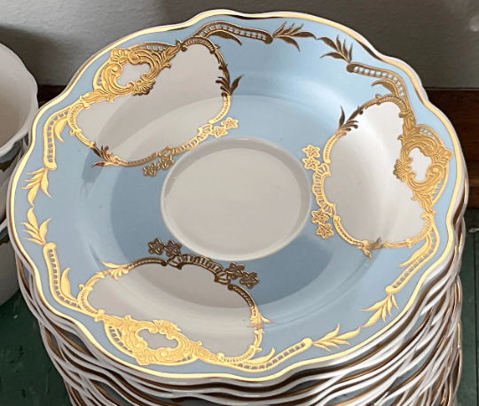 Espresso Cup and Plate - Gold - The Fancy Frog Boutique