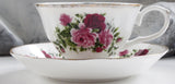 Set of 4 porcelain teacup and saucer sets, customizable
