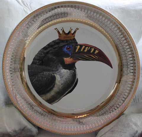 Toko Bird Plate, Porcelain