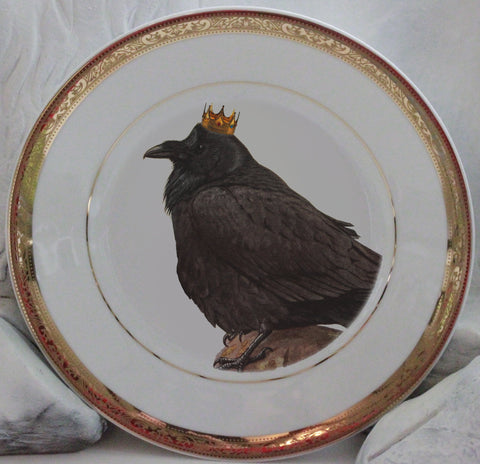 Royal Crow Plate, Porcelain