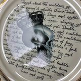 Macbeth Skull Plate With Witches' Poem, Porceain