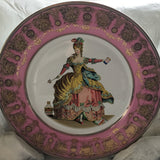 "Drunken Marie Antoinette" Plate or Teacup & Saucer Set, 8 oz, Porcelain