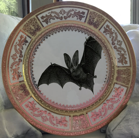Big-Eared Bat Plate, Porcelain