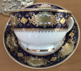 Blue and Gold  Alice in Wonderland Plate, Porcelain