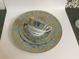 Alice in Wonderland Plate or Teacup & Saucer Set, 8 oz, Porcelain