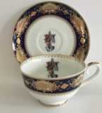 Floral Rib Cage Plate or Teacup & Saucer Set, 8 oz, Porcelain