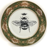 Royal Bee Plate or Teacup & Saucer Set, 8 oz, Porcelain