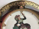 "Drunken Marie Antoinette” Plate, Porcelain