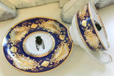 Cicada Plate or Teacup & Saucer Set, 8 oz, Porcelain