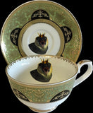 Screeching Bird Plate or Teacup and Saucer Set, 8 oz, Porcelain