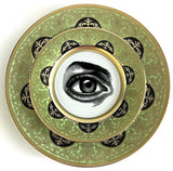 Eye Plate or Teacup & Saucer Set, 8 oz, Porcelain