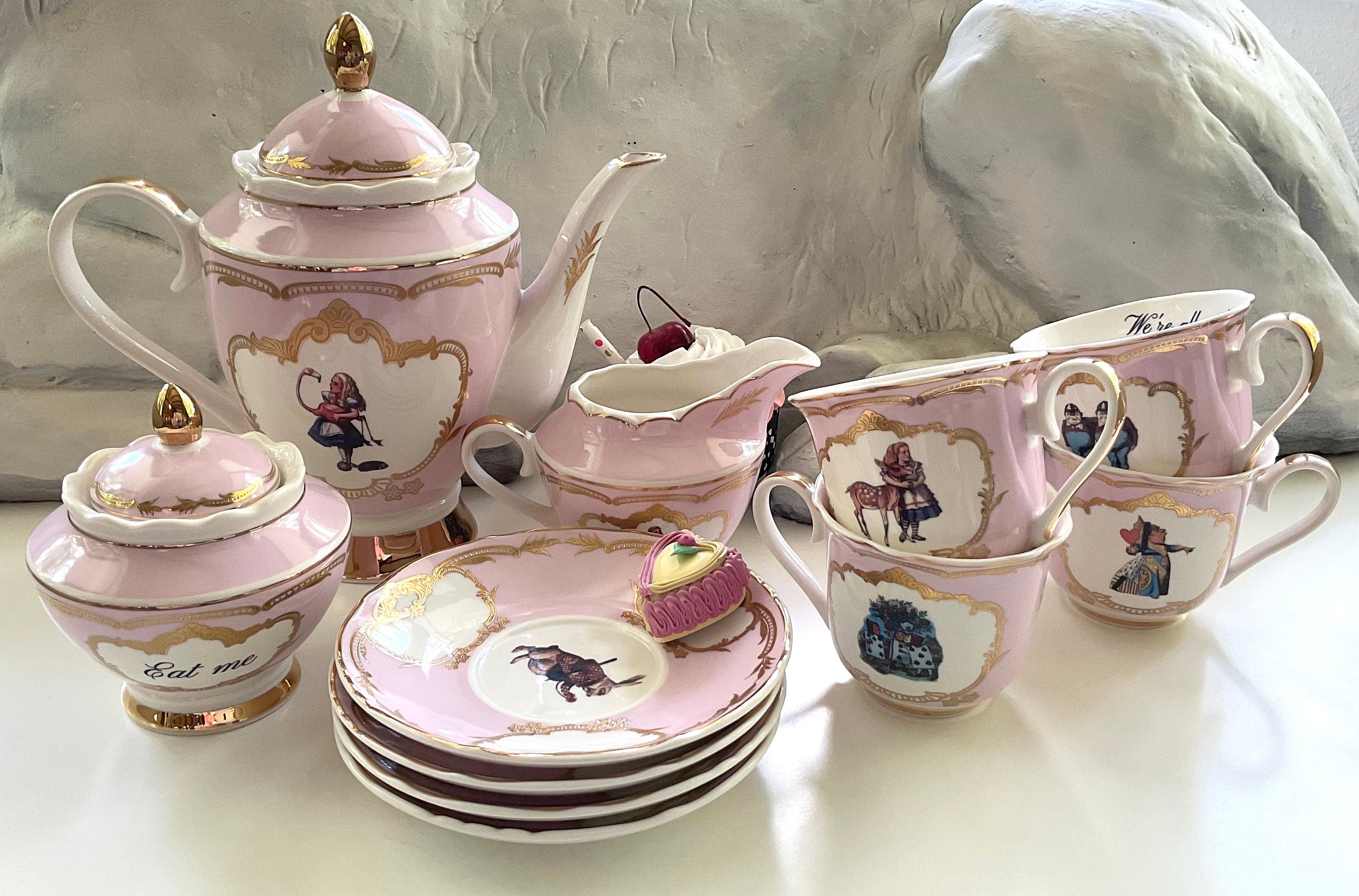 Green and Blue on Preorder - Snarky princess Tea Set – Angioletti