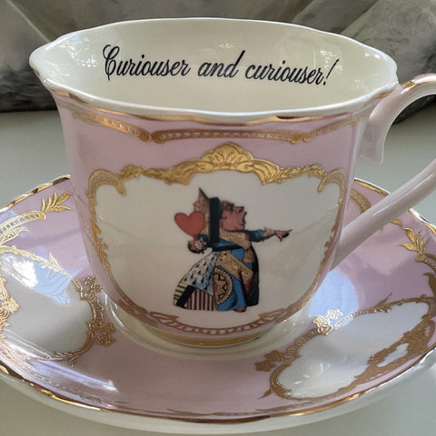 Alice in Wonderland Teacup and Saucer Set