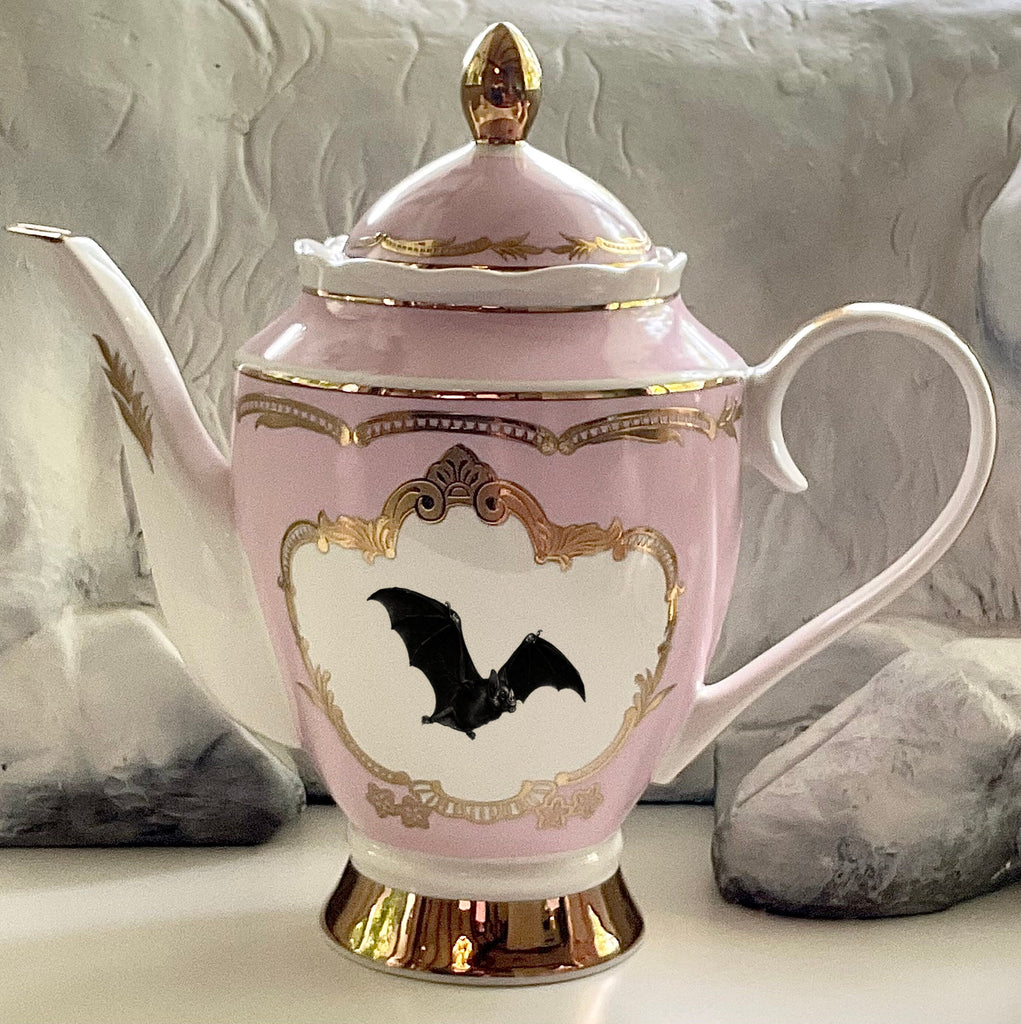 Bat Design Tea Set Bat Tea Set, Vegan bone china – Angioletti Designs