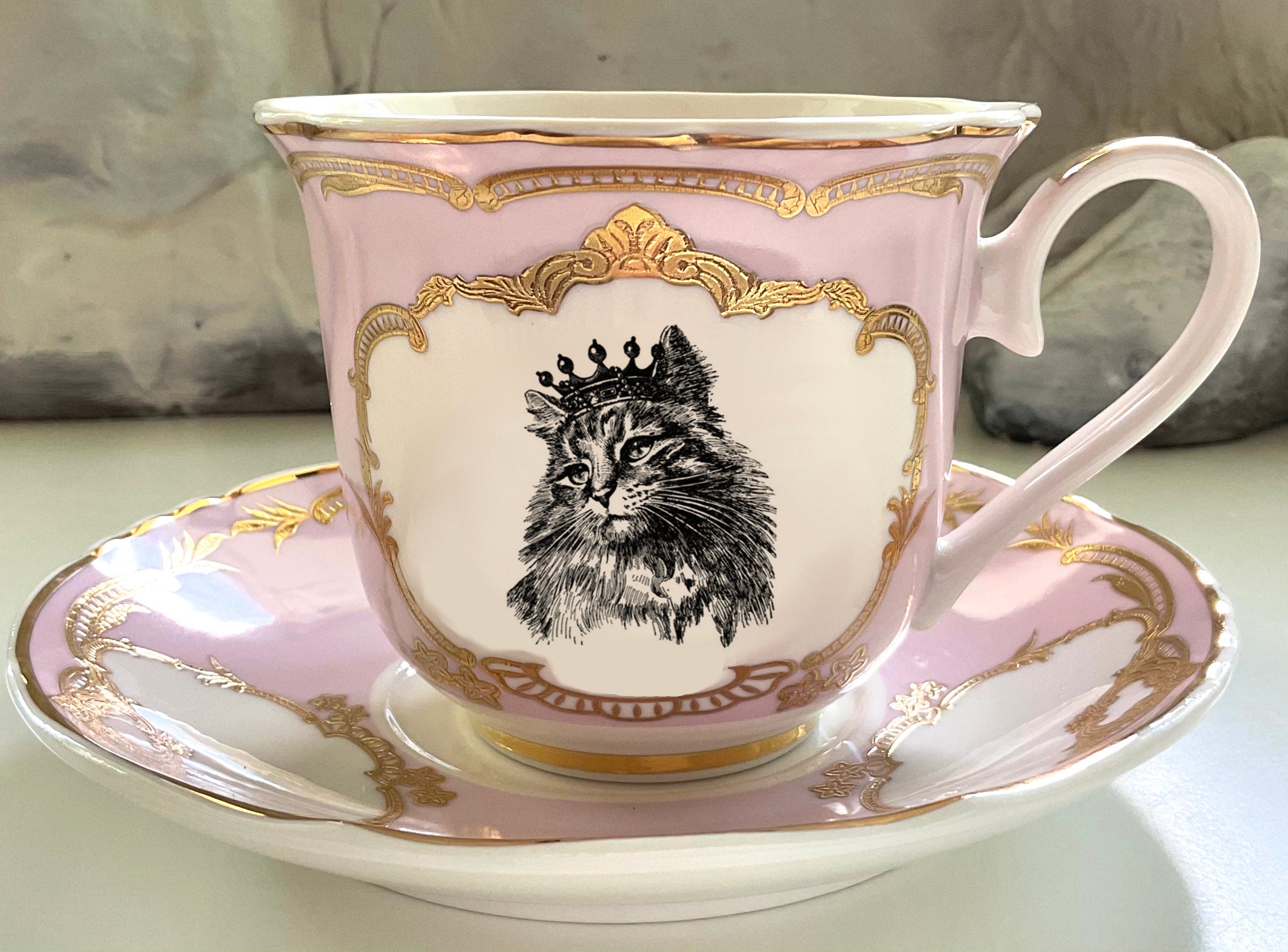 Royal Cat Tea Set, vegan bone china – Angioletti Designs