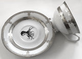 Octopus Plate or Teacup & Saucer Set, 8 oz, Porcelain