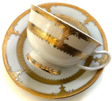 Customizable Gold or Silver Plate or Cup & Saucer Set, Porcelain