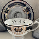 "Spells under the Moon" Teacup & Saucer, 8 oz, Porcelain