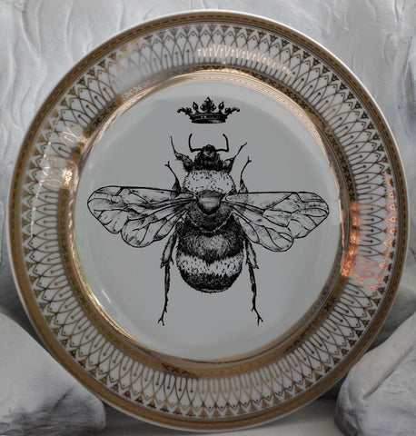 Queen Bee Plate, Porcelain