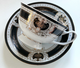 Victorian Gentleman, Teacup & Saucer Set, 8 oz, Porcelain
